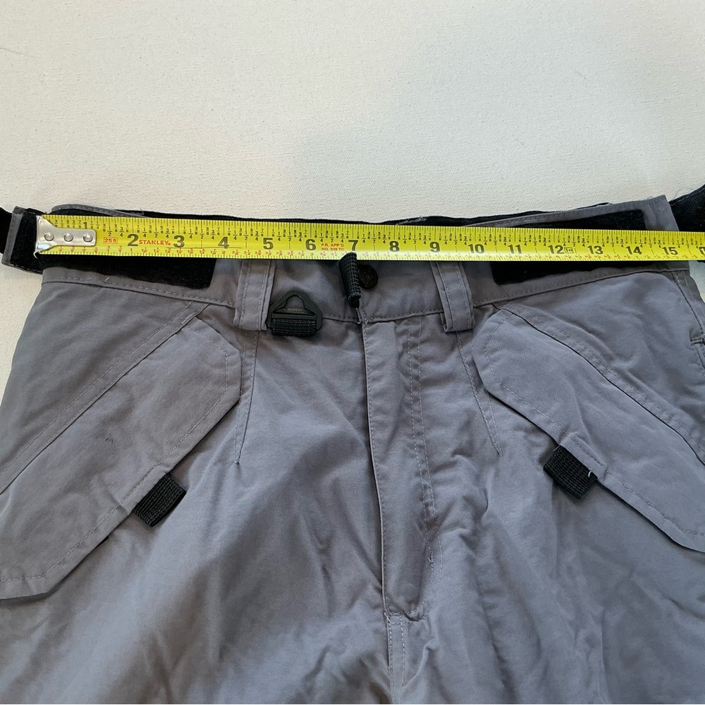 Boulder Gear Womens S Cargo Insulated Snow Ski Pants Gray Fleece Lined Ankle Zip - Picture 13 of 14